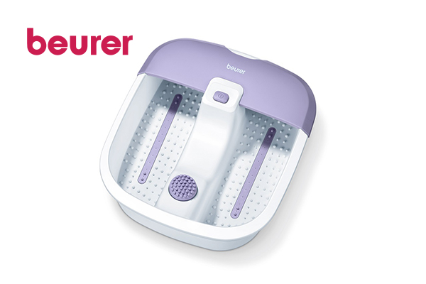 Beurer soothing foot spa: water heating, vibration and bubble massage