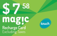 Touch recharge card
