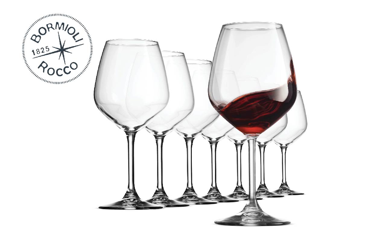 Bormioli 12 red wine glasses