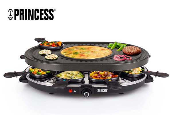 Princess Raclette 8 Pans 1200W